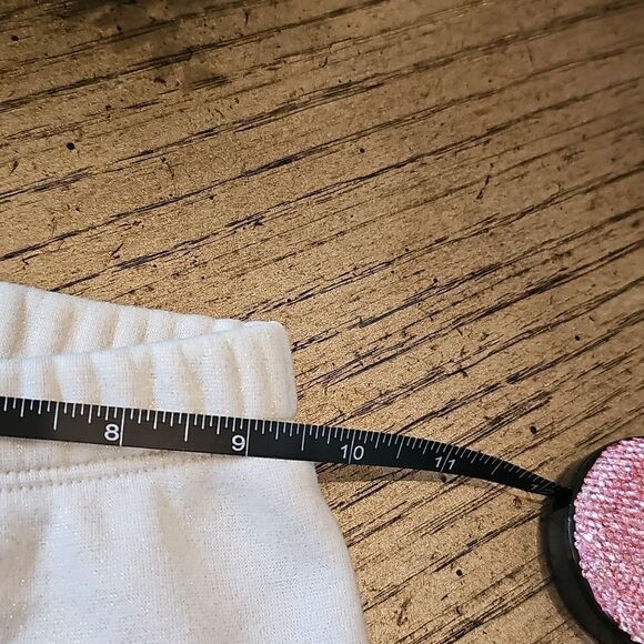 Cream shimmer sweatpant jogger size XS - Picture 4 of 10